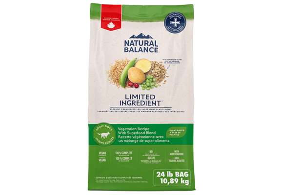 Natural Balance Dog LID Vegetarian 24Lb
