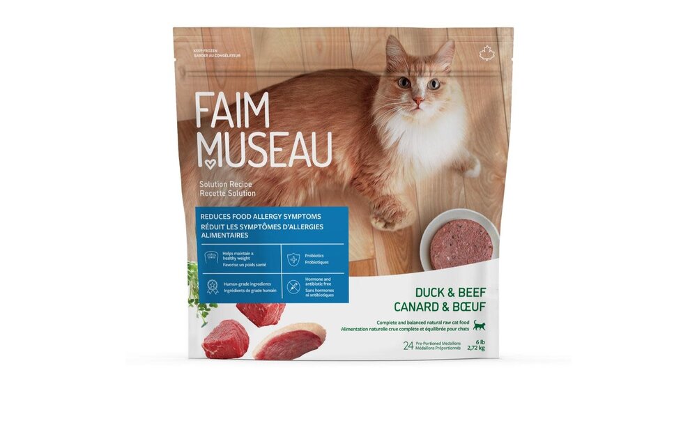 Faim Museau Raw Cat Food Duck & Beef 2.72kg