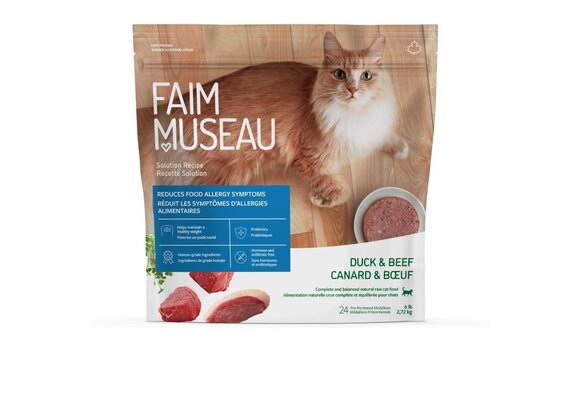 Faim Museau Raw Cat Food Duck & Beef 2.72kg