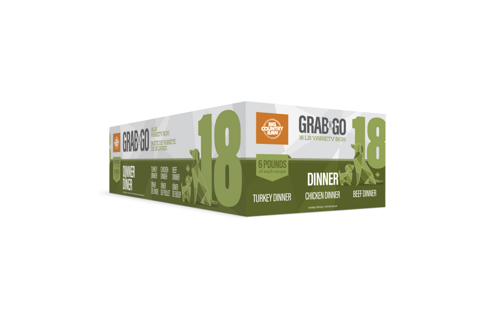 Big Country Raw Grab N Go Dinner Deal Dog 9 x 2 lb