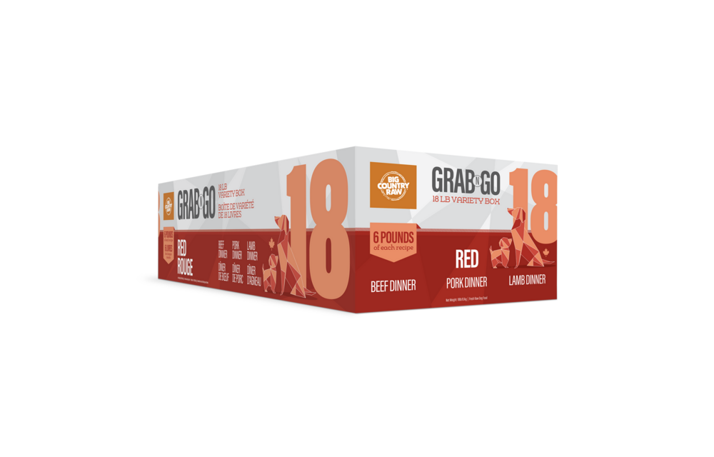 Big Country Raw Grab N Go Red Deal Dog 9 x 2 lb