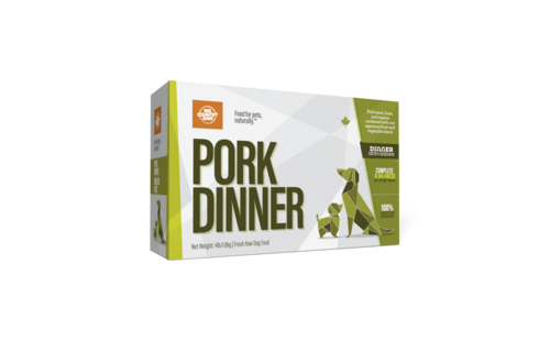 Big Country Raw Pork Dinner Carton Dog 4x1 lb