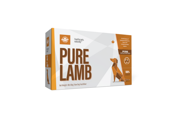 Big Country Raw Pure Lamb Dog 4 x 1 lb Ctn