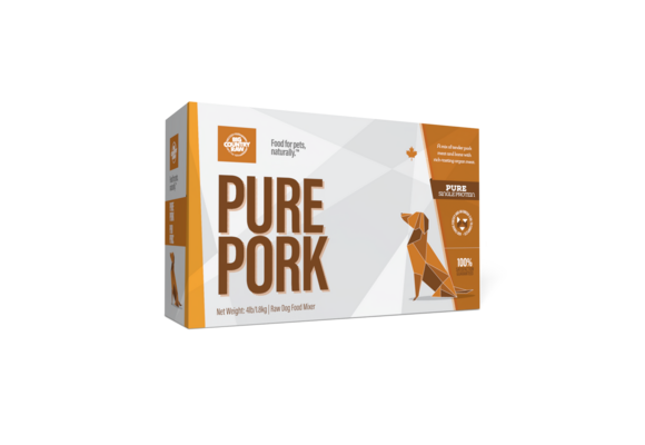 Big Country Raw Pure Pork Dog 4x1 lb