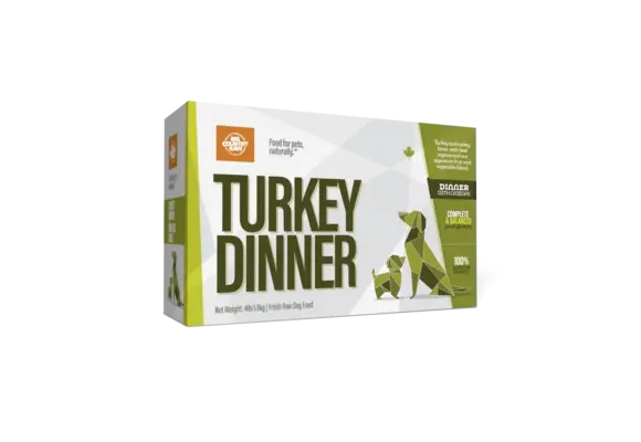 Big Country Raw Turkey Dinner Dog 4 x 1 lb