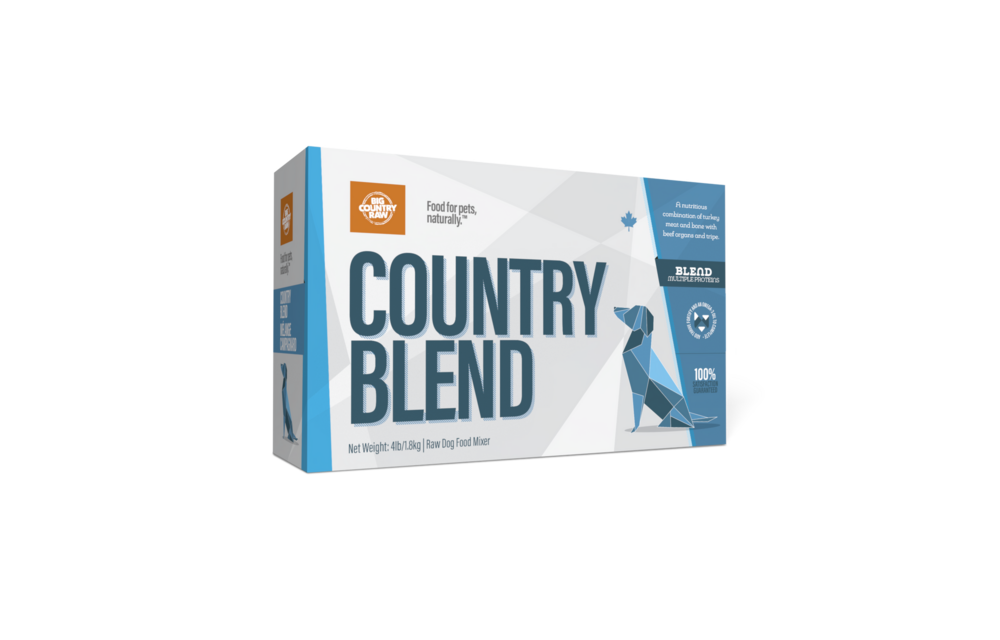 Big Country Raw Country Blend Carton Dog 4x1 lb