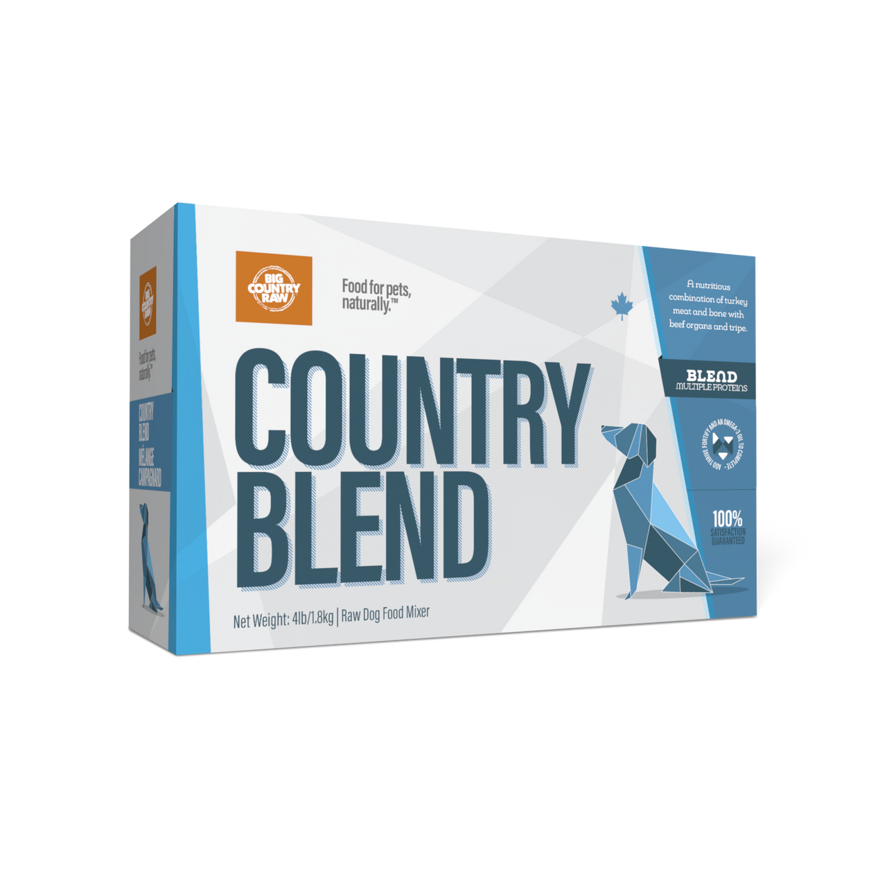 Big Country Raw Country Blend Carton Dog 4x1 lb