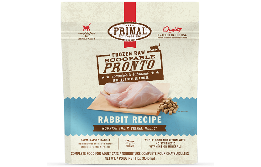 Primal Pronto Raw Rabbit Cat 1 lb