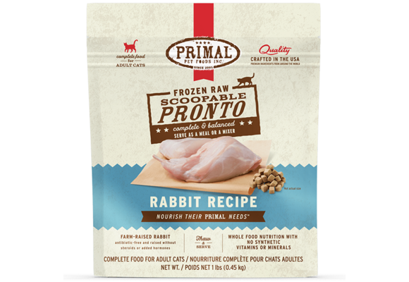 Primal Pronto Raw Rabbit Cat 1 lb