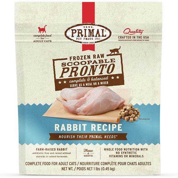 Primal Pronto Raw Rabbit Cat 1 lb