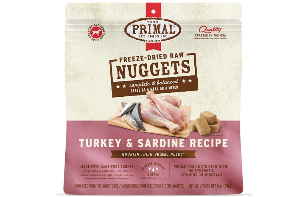 Primal Dog FD Turkey & Sardine 14oz