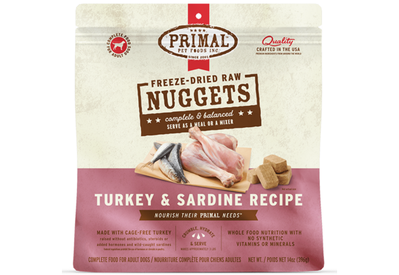 Primal Dog FD Turkey & Sardine 14oz