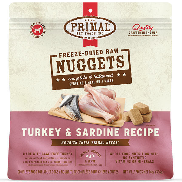 Primal Dog FD Turkey & Sardine 14oz