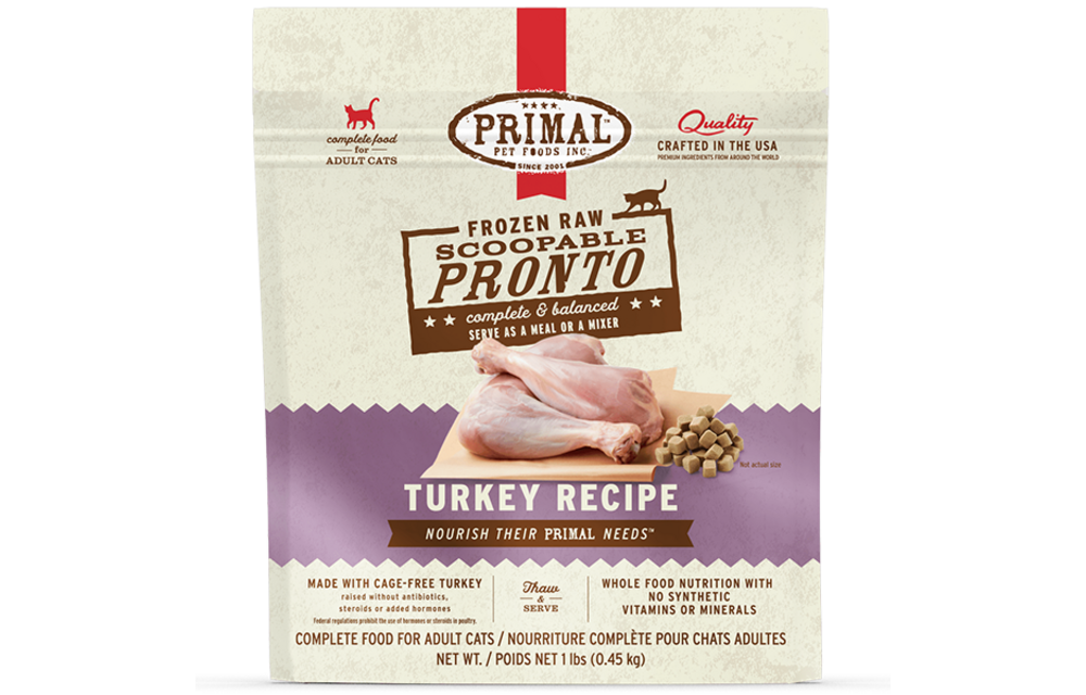 Primal Pronto Turkey Cat 1 lb