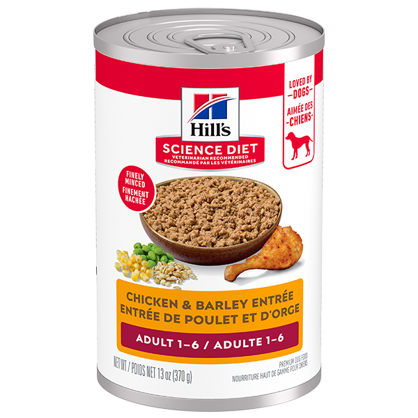 Hills Science Diet Adult Chicken & Barley Entrée Dog 13.1 oz