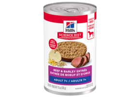 Hills Science Diet Adult 7+ Beef & Barley Entrée Dog 13 oz
