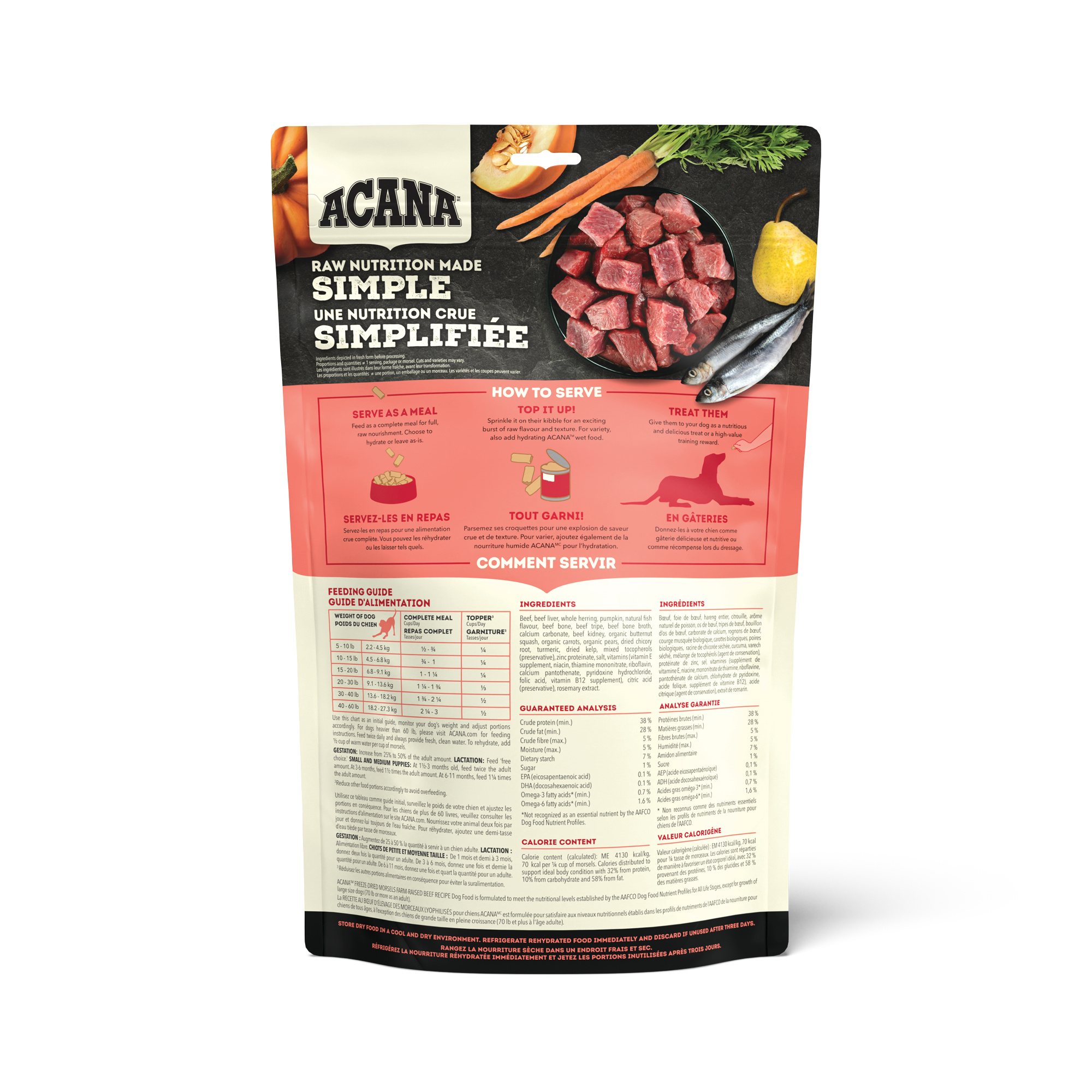 Acana FD Morsels Ranch-Raised Beef Recipe 227g