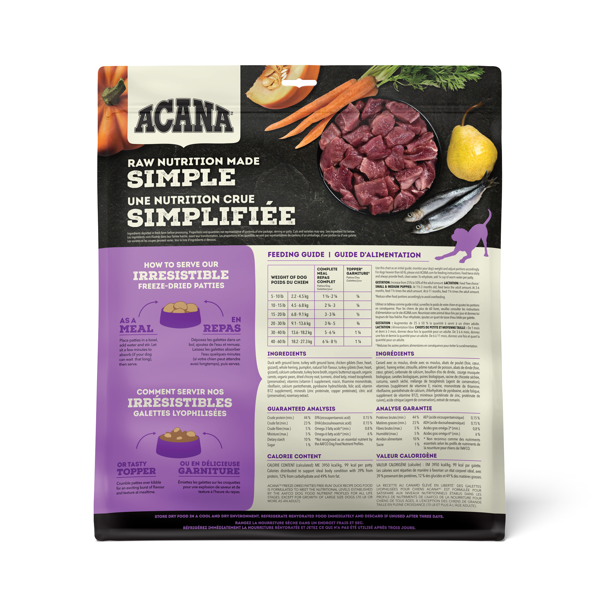 Acana Patties Duck Recipe 397 g