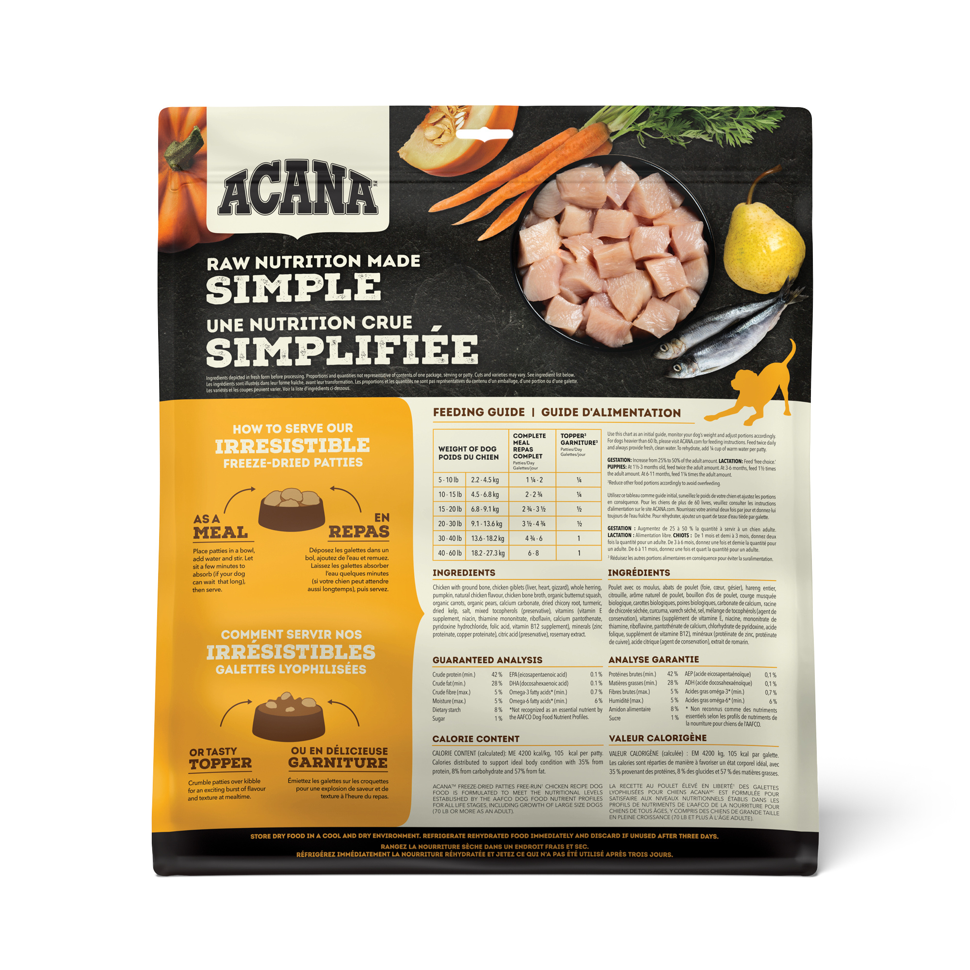 Acana Patties Free-Run Chicken Recipe 397 g