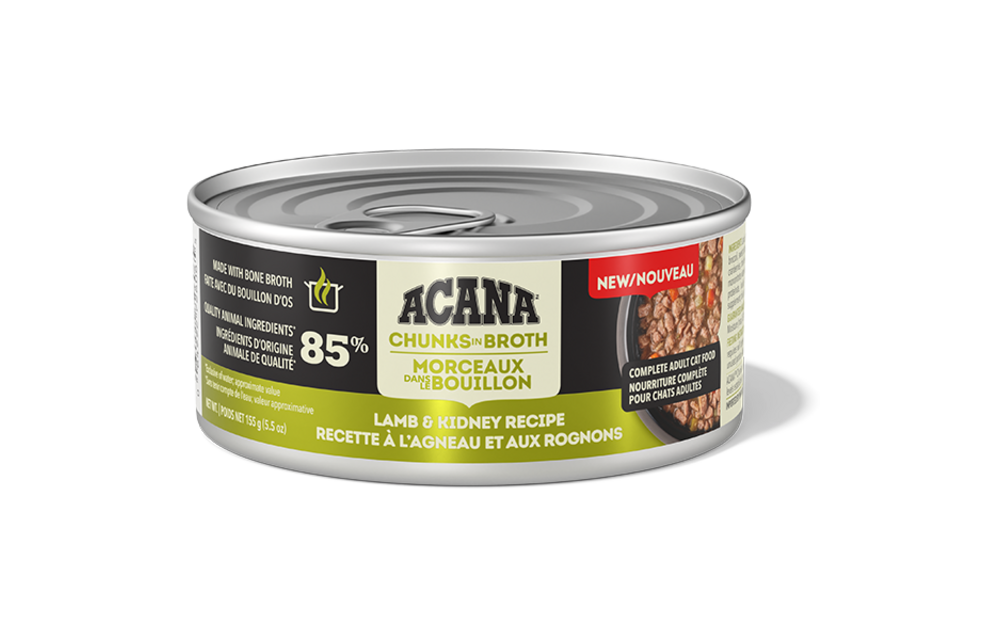 Acana Cat Chunks In Broth Lamb & Kidney 155g