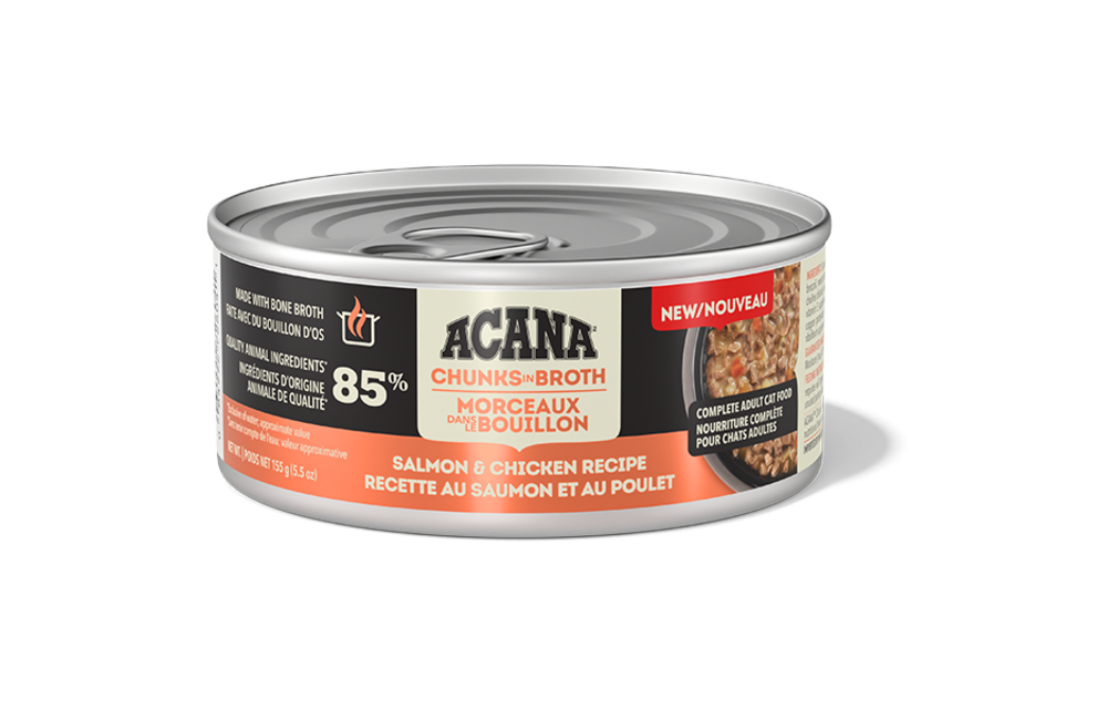 Acana Cat Chunks In Broth Salmon & Chicken 155g
