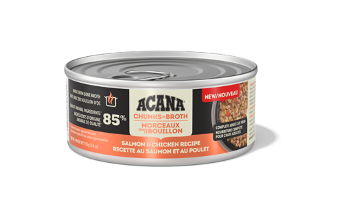 Acana Cat Chunks In Broth Salmon & Chicken 155g