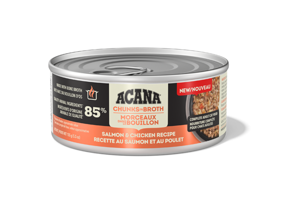 Acana Cat Chunks In Broth Salmon & Chicken 155g