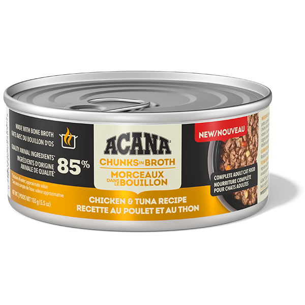 Acana Cat Chunks In Broth Chicken & Tuna 155g