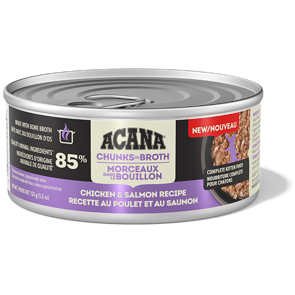 Acana Kitten Chunks Chicken & Salmon Entrée 155g