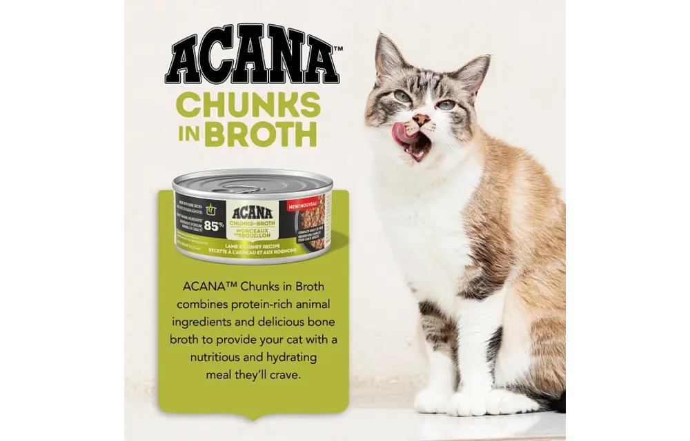 Acana Cat Chunks In Broth Lamb & Kidney 155g