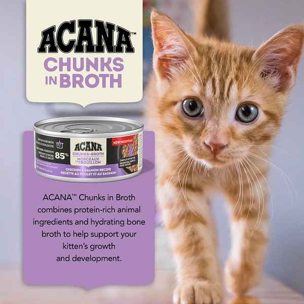 Acana Kitten Chunks Chicken & Salmon Entrée 155g
