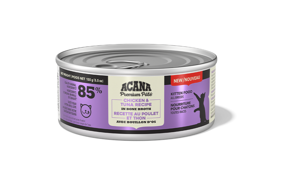 Acana Kitten Pate Chicken & Tuna In Bone Broth 155g