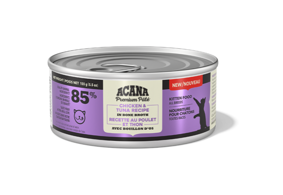Acana Kitten Pate Chicken & Tuna In Bone Broth 155g