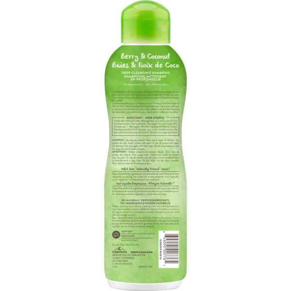 Tropiclean Shampoo Berry & Coconut 20 oz