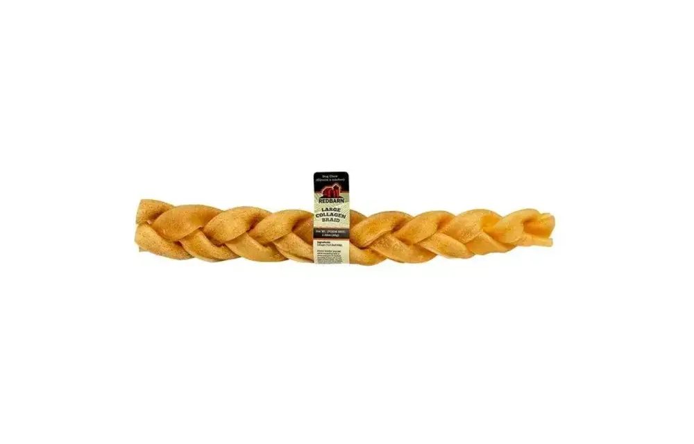 Redbarn Puffed Collagen Braid 12"