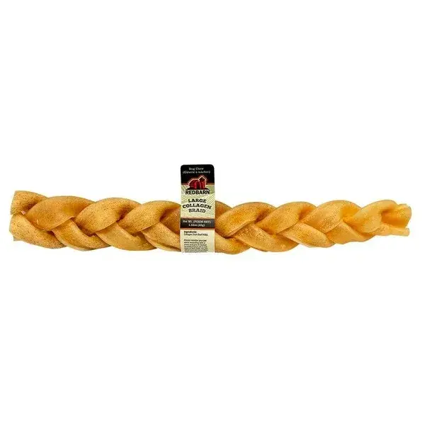 Redbarn Puffed Collagen Braid 12"