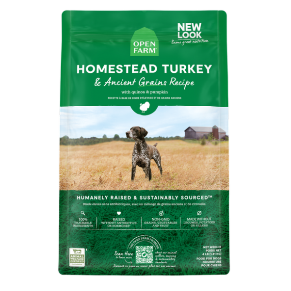 Open Farm Dog Ancient Grains Turkey 22lb