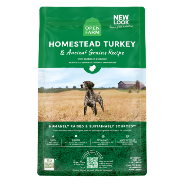 Open Farm Dog Ancient Grains Turkey 22lb