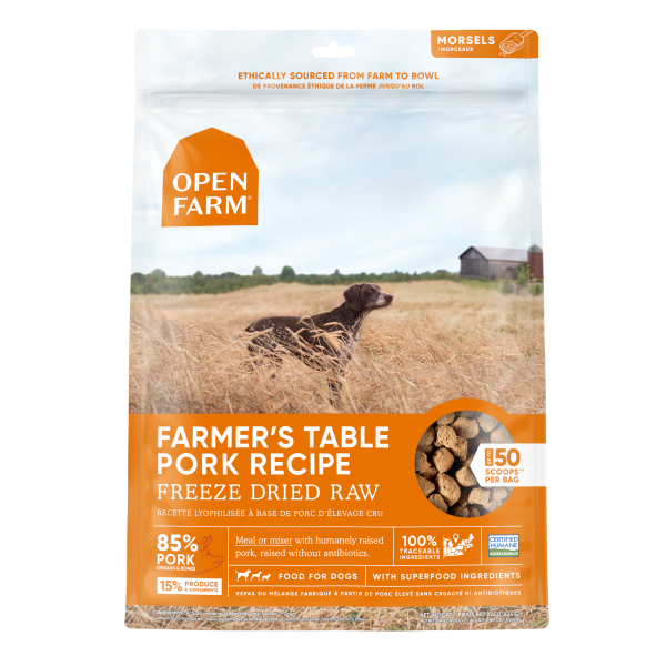 Open Farm Dog Freeze Dried Raw Pork 22oz