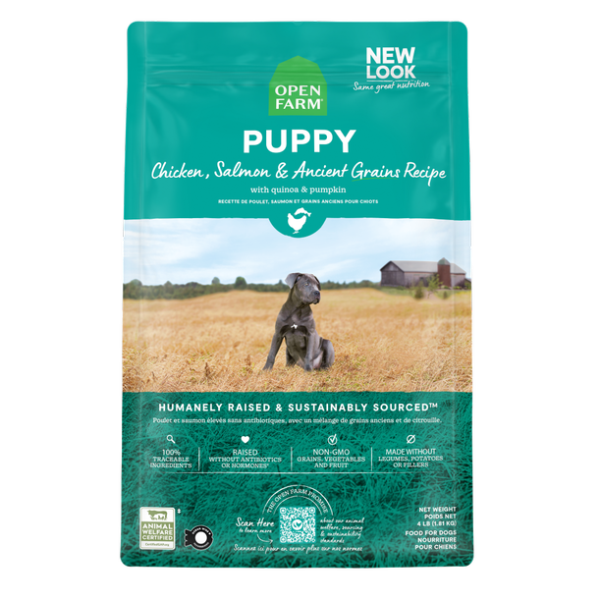 Open Farm Dog Ancient Grains Chicken & Salmon Puppy 4lb