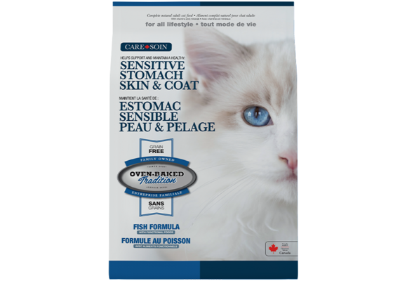 Oven-Baked Tradition Cat Care Sensitive Stomach ALS GF Fish 5Lb