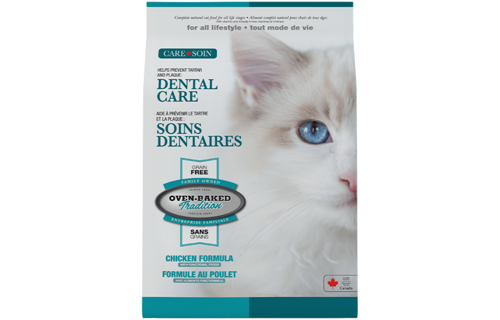 Oven-Baked Tradition Cat Dental Care All Life Stages Grain Free Chicken 5Lb