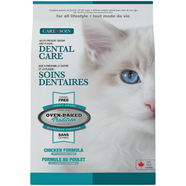 Oven-Baked Tradition Cat Dental Care All Life Stages Grain Free Chicken 5Lb