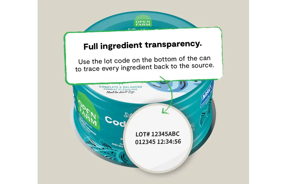 Open Farm Dog Cod & Herring with Blueberries 7oz