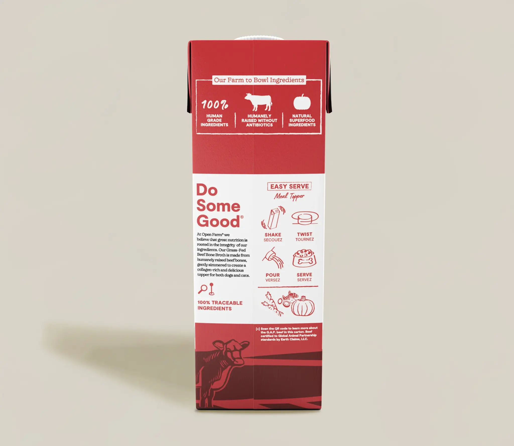 Open Farm Bone Broth - Beef 33.8oz