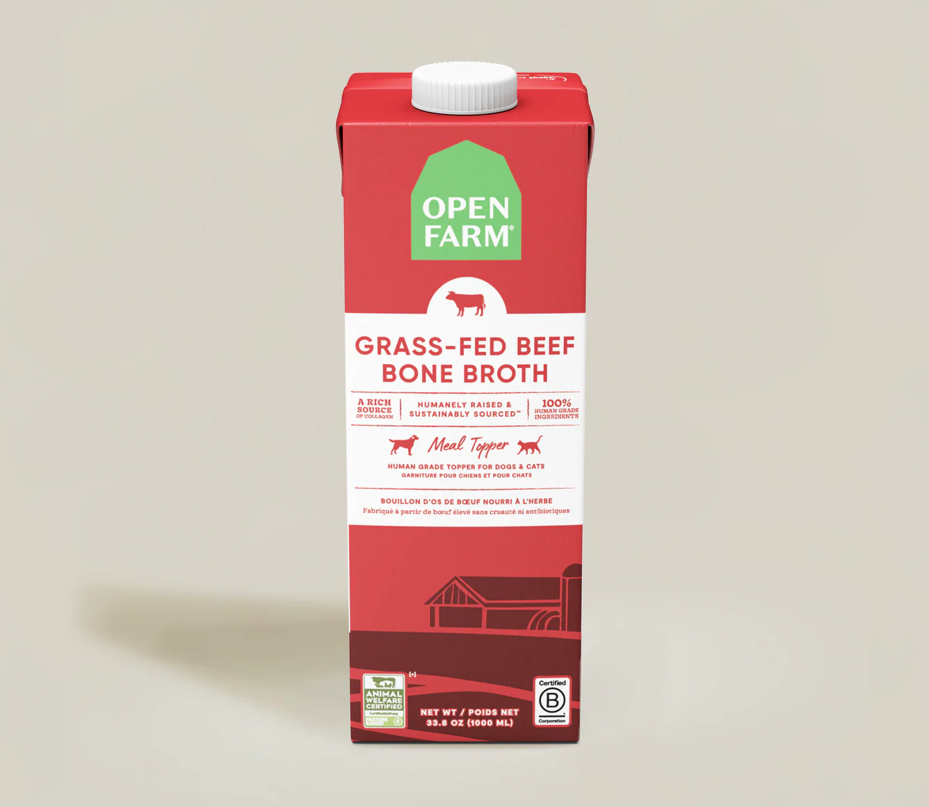 Open Farm Bone Broth - Beef 33.8oz
