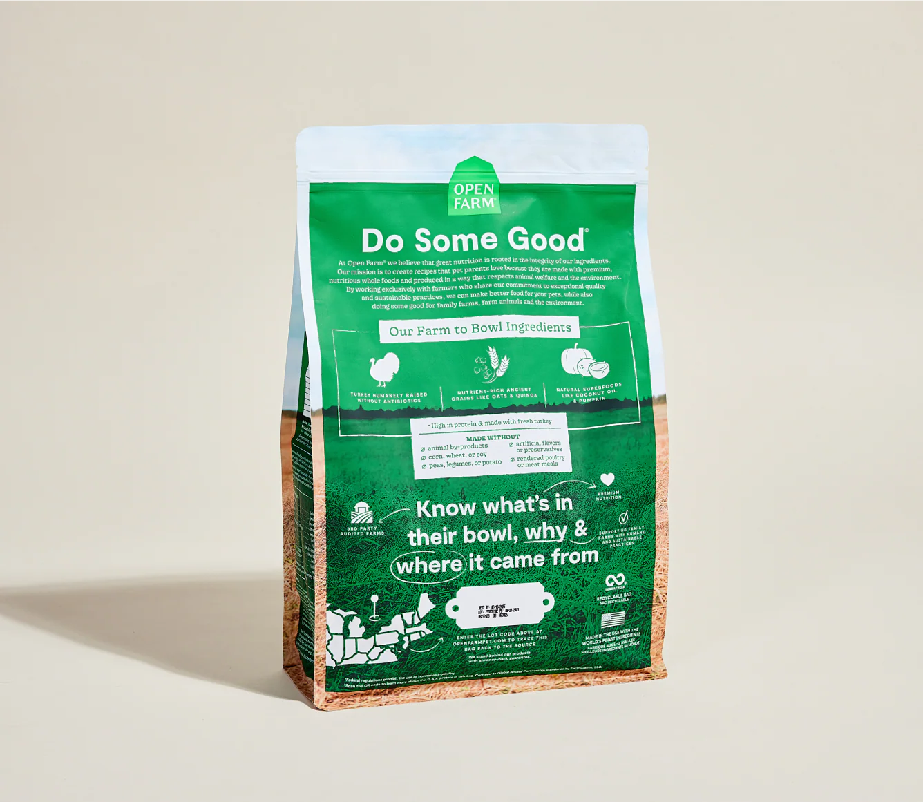 Open Farm Dog Ancient Grains Turkey 4lb