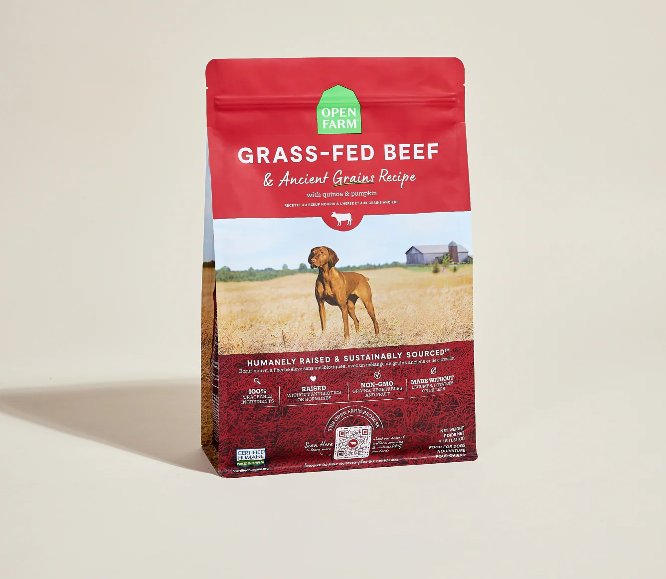 Open Farm Dog Ancient Grains Beef 4lb