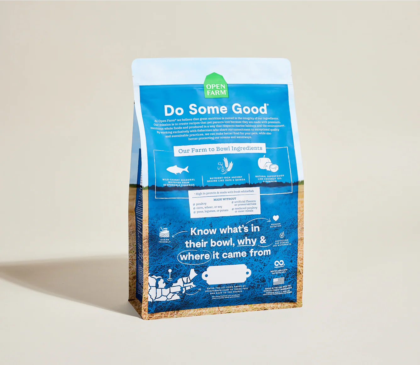 Open Farm Dog Ancient Grains Whitefish 22lb