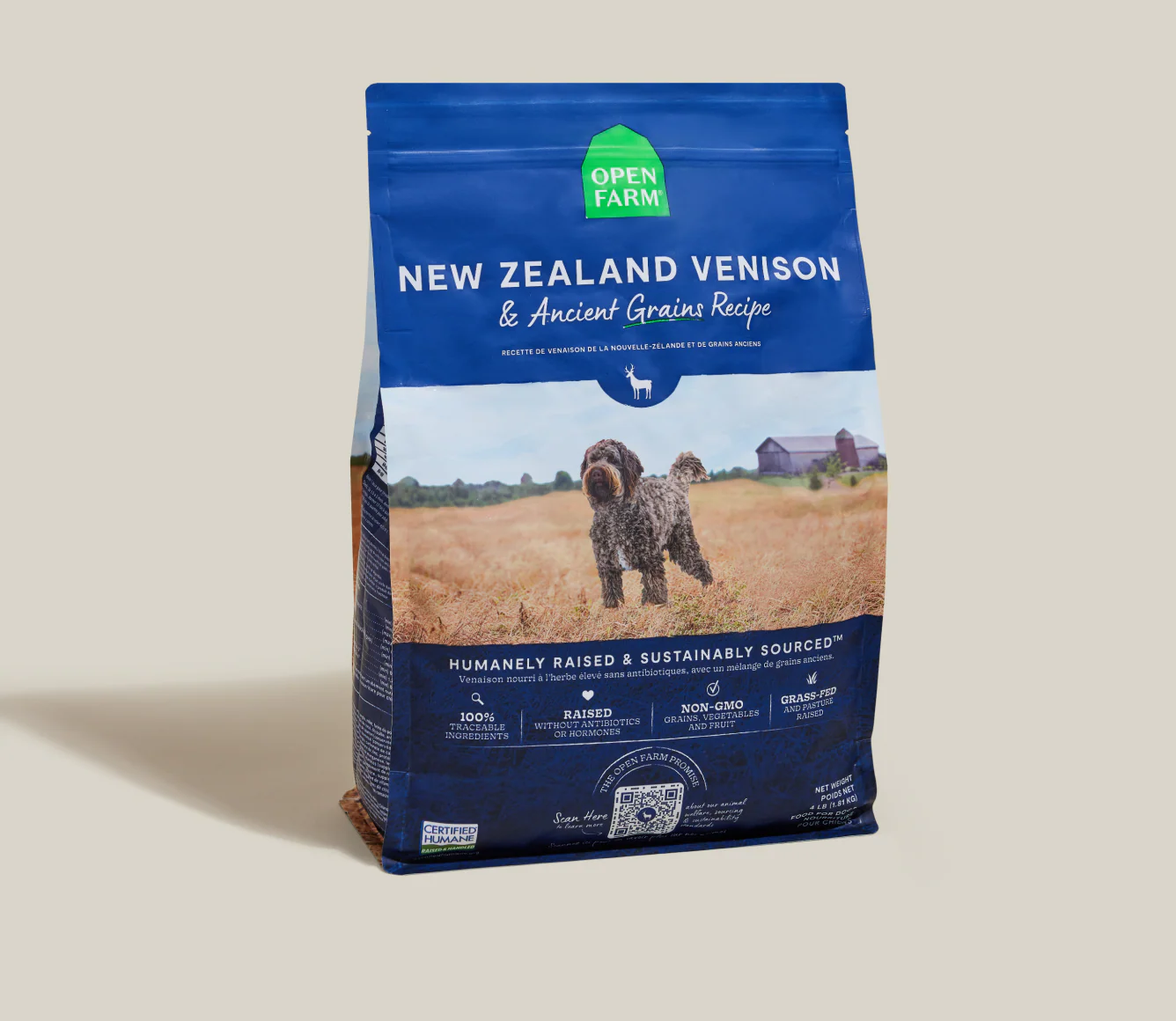 Open Farm Dog Ancient Grains Venison 4lb